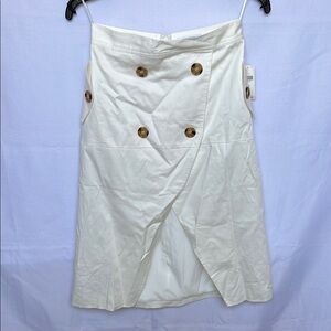 Anthropologie Mini Wrap Asymmetrical Skirt